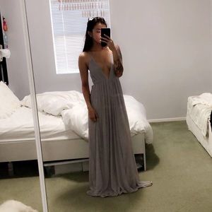 TOBI Maxi Low Cut Dress